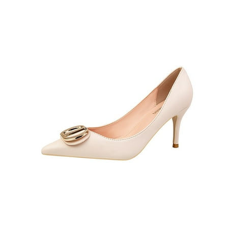 

Daeful Womens Classic Fashion Point Toe Formal Or Casual High Heel Dress Pump Shoes