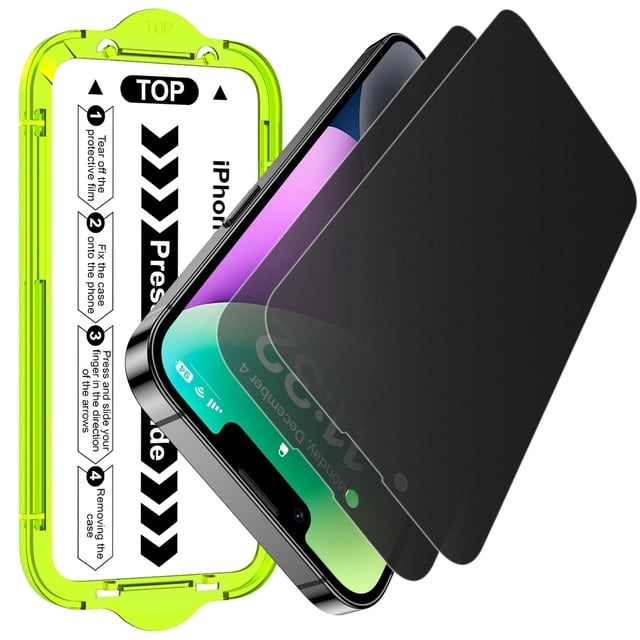 Protector de Pantalla Esanik de Vidrio Mate con Privacidad para iPhone 13 Pro Max/14 Plus