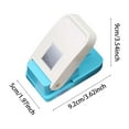 thumbnail image 2 of CY5O5ee Rectangular Postage Stamp Puncher Hole Punch DIYs Handmade Stamp Shaped Craft Squares Paper Puncher for Scrapbook Supplies Crafting Card Making, 2 of 6