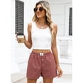 thumbnail image 6 of ANRABESS Boxer Shorts for Women Pajama Gingham Shorts 2026 Summer Casual Lounge Shorts Elastic Waist Beach Sleep Shorts Trendy Y2K Plaid Pajama Bottoms with Pockets, 6 of 10