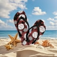 thumbnail image 4 of Psesaysky Baseball Red Print Flip Flops Girls Sandals Boys Unisex Summer Beach Non Slip Little/Big Kid Outdoor & Intdoor Size 10, 4 of 7