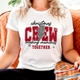 thumbnail image 5 of Christmas Crew Making Memories Together T‑Shirt, Checkered Lightning Retro Holiday Tee, 5 of 6