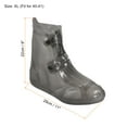 thumbnail image 2 of Unique Bargains Couvre-Chaussures Imperméables en Silicone Réutilisables et Pliables 29x22 cm, Gris, 2 of 7