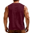 thumbnail image 3 of Sleeveless Shirts for Men Casual Tank Tops Muscle Shirt Summer T Shirts Beach Loose Fit Tee, S, 3 of 4
