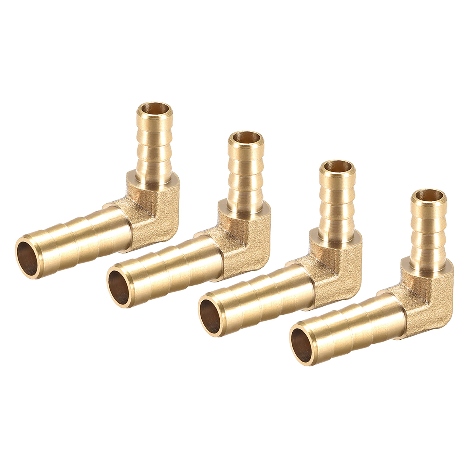 6mm Brass Barbed 90 Degree Elbow Fuel Gas Air Water Hose Joiner Adapter Fitting 