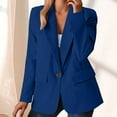 thumbnail image 4 of Casual Blazers for Women 2025 Long Sleeve Notch Lapel Collar Button Open Front Business Casual Work Office Jacket, 4 of 6