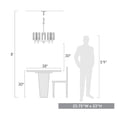 thumbnail image 6 of 5 Light Chandelier in Classic Style 23 inches High By 23.75 inches Wide-Pewter Finish Bailey Street Home 170-Bel-4476380, 6 of 10