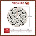 thumbnail image 3 of KLL Cute Panda Christmas Tree Skirt 30" ,Party Decorations Farmhouse for Christmas Decorations Holiday Party, 3 of 6