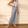 thumbnail image 2 of Timegard Womens Rompers RemovableStrap Straight Leg Jumpsuit with Pockets Casusl Loose Comfy Overalls, 2 of 6