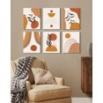 thumbnail image 5 of Drsoum Botanical Boho Wall Decor Modern Wall Art Minimalist Decor Geometry Wall Painting Ready to Hang 8x10in6pcs Natural Framed, 5 of 5