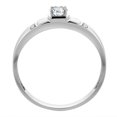 thumbnail image 2 of 14K White Gold Men's Diamond Ring 0.28 cttw 3/16 inch wide, size 9, 2 of 4