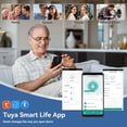 thumbnail image 5 of Keypad Door Lock with Handle, 5-in-1 Fingerprint Smart Lock App access management, Auto Lock, remote unlocking and Privacy/Passage modes for bedrooms, home offices and apartments., 5 of 8