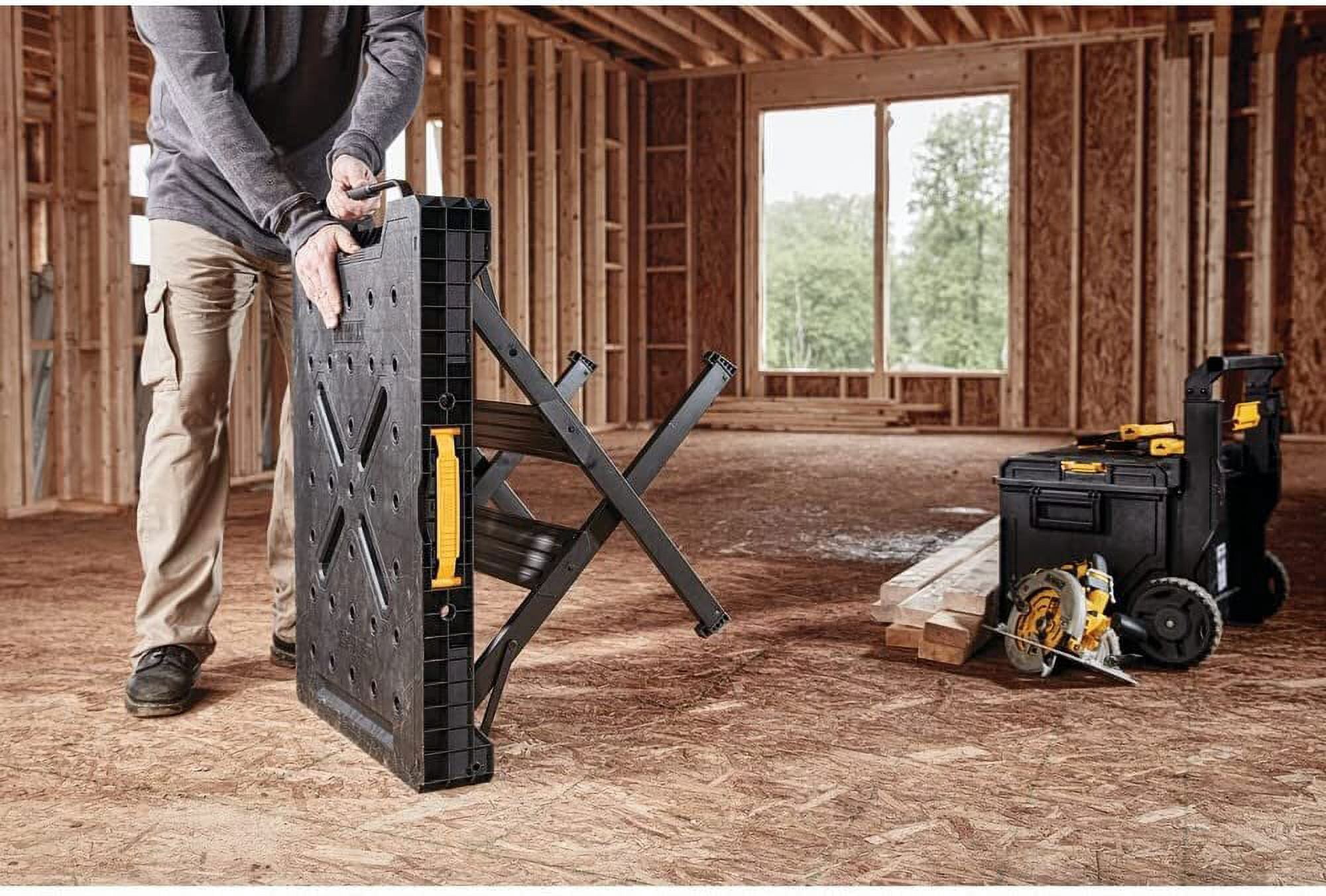 DEWALT Express Folding Workbench DWST11556, Metal Legs, Versatile