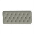 thumbnail image 4 of HomePop Button Tufted Storage Bench, 40"W x 18"D x 18"H, Gray, 4 of 7