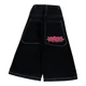 thumbnail image 3 of Pantalones vaqueros azules retro con estampado de rinoceronte y estilo hip hop para patineta, estilo Y2K, estilo Harajuku, tendencia de calle, exquisitos jeans casuales de pierna ancha góticos, 3 of 5