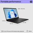 thumbnail image 5 of HP 15.6" Laptop, Intel Pentium Silver N5030 Processor, Intel UHD Graphics, 8GB RAM, 256GB SSD, Wi-Fi, Bluetooth, Windows 11 Home S Mode, Bundle With Cefesfy USBHUB, 5 of 6