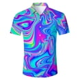 thumbnail image 3 of Camisas hawaianas de verano para hombre, camisa de playa con estampado 3D de gato divertido, camisa informal de manga corta con botones, vestido Aloha, ropa, 3 of 5