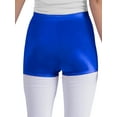 thumbnail image 4 of TiaoBug Kids Girls Dance Shorts Shiny Metallic Boyshorts Tumbling Gymnastics Active Sports Wear Royal Blue 10, 4 of 4