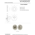 thumbnail image 2 of Viaggio Cloclo_Sc_238 Circolo Solid Brass Round Rosette Single Cylinder Deadbolt -, 2 of 2