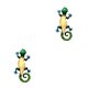 thumbnail image 3 of sweethay Gecko de Metal para decoración de pared, decoración colgante para el hogar, colgante divertido pintado a mano, obra de arte DIY, suministros Amarillo 2piezas sweethay CBP499814, 3 of 5