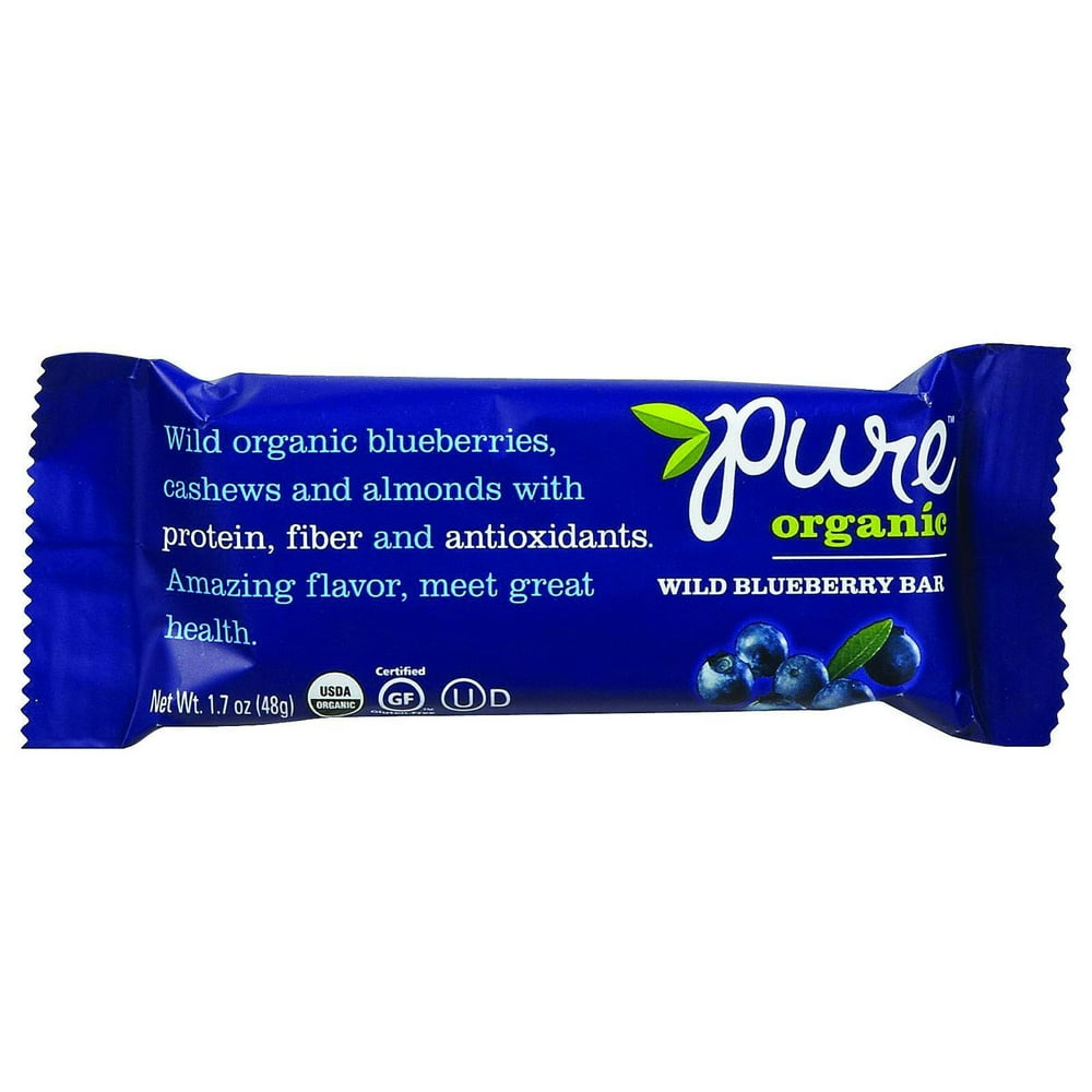 Pure Organic Pure Fruit and Nut Bar Organic Wild Blueberry 1.7 oz