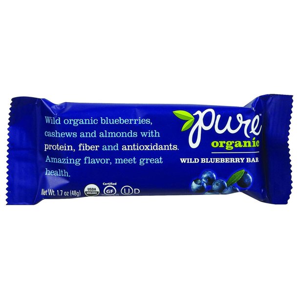 Pure Organic Pure Fruit and Nut Bar Organic Wild Blueberry 1.7 oz