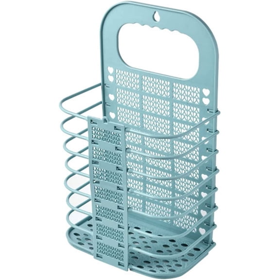 PINHEN Collapsible Laundry Basket Hanging Laundry Basket with Handle Storage Basket Plastic Dirty Laundry Basket for Organizing Home, Clothes, Towels,College Dorm