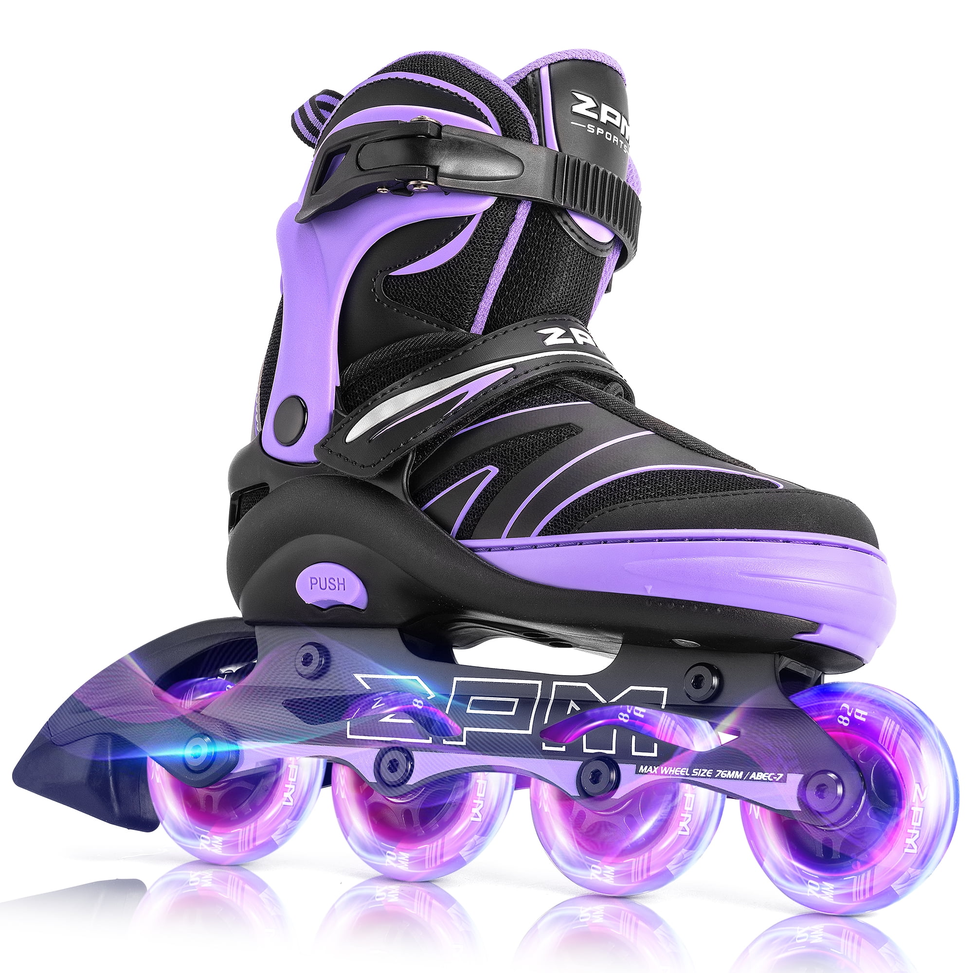 2PM SPORTS Kids Adjustable Inline Skates, Youth Inlie Skates for Girls Boys Women Ages 4-12 5-8 8-12 with Full Light Up Wheels