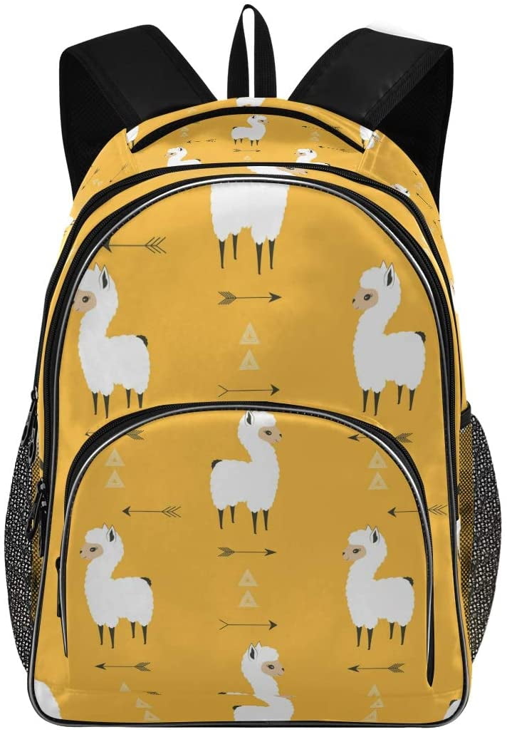 llama logo backpack