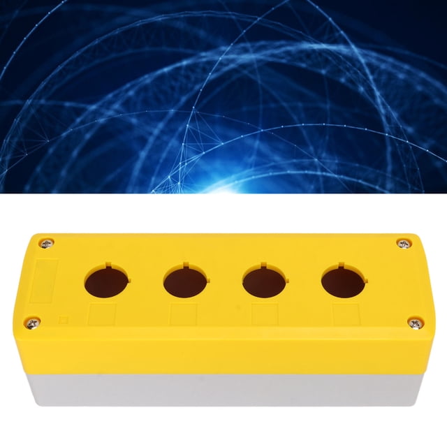 Push Button Switch Station Station Station, Button de Protección Button Button Box 4 Gang ABS ImpactO Resistente No conductora para Circuitos