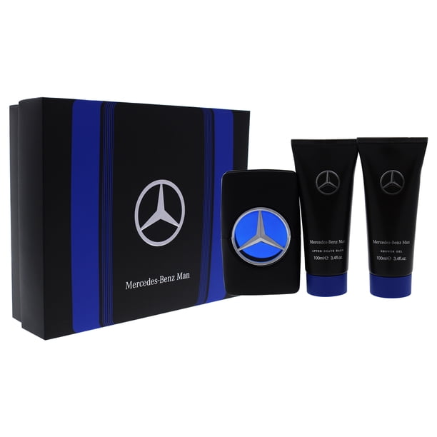 Mercedes-Benz 3.4oz EDT Spray, 3.4oz Gel de Ducha, 3.4oz After Shave Mercedes-Benz Man 3 Pc Gift Set Mercedes-Benz 3.4oz EDT Spray, 3.4oz Gel de Ducha, 3.4oz After Shave 3 Pc Gift Set