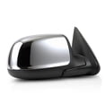 thumbnail image 2 of For Chevy Silverado 1500 1999 00 01 02 03 2004 Door Mirror Passenger Side | Power Glass | Heated | Chrome | Manual Folding | Standard Style | Replacement For GM1321173 | 15062886, 15179830, 2 of 8