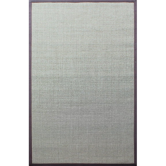 A1HC Sisal Rug Natural Fiber Area Rug Non-Skid Latex Backing Sisal Rug for Entryway, Dining or Living Room Brown BorderVarious SizesBeige/Brown- 5'X8'