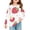 #A01-Red, variant on Abcomgle Girls Long Sleeve Shirts 10-12 Crewneck Winter T-Shirts for Kids Girls Trendy Basic Girls Tops Cotton Strawberry Graphic Girls Blouses with Pocket