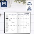 thumbnail image 2 of 2023-2025 AT-A-GLANCE® DayMinder 14-Month Monthly Planner, 3-1/2" x 6", Black, December 2023 To January 2025, SK5300, 2 of 8