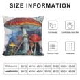 thumbnail image 5 of FUMJ Throw Pillow Cases Mushroom&nbsp;Leaves&nbsp;Spring Home Decor Throw Pillow Cover Super Soft Square  Plants Cushion Cover for Outdoor Sofa Couch, 5 of 5