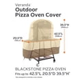 thumbnail image 5 of Classic Accessories Veranda Water-Resistant 42.5 Inch Blackstone Outdoor Pizza Oven Cover, 5 of 14