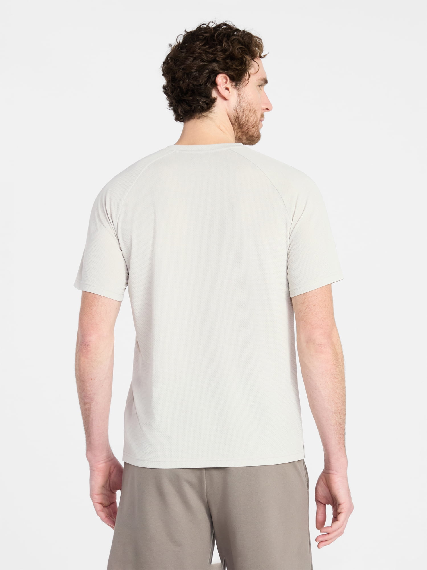Athletic Works Men's and Big Men's DriWorks Mesh Tee with Short Sleeves, Sizes XS-5XL
