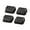square black, variant on 4 Pack Stackable Furniture Lifters for Sofa Bed Table Legs, Adjustable Height, Anti-Slip Base, Easy Assembly