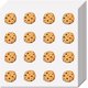 thumbnail image 1 of 128 pegatinas de galletas para álbumes de recortes, pequeñas pegatinas amarillas a granel, redondas, autoadhesivas, impermeables., 1 of 9