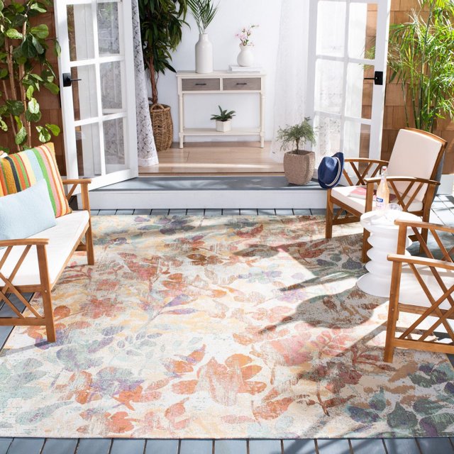 SAFAVIEH Barbados Andy Floral Indoor/Outdoor Area Rug