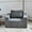 Plain Grey, variant on Waterproof and stain-resistant fabric, wide armrests / Enjoy multi-scene relaxation at home