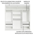 thumbnail image 5 of Ropero Closet Madesa Reno 3 Puertas 2 Espejos BM 1, 5 of 5