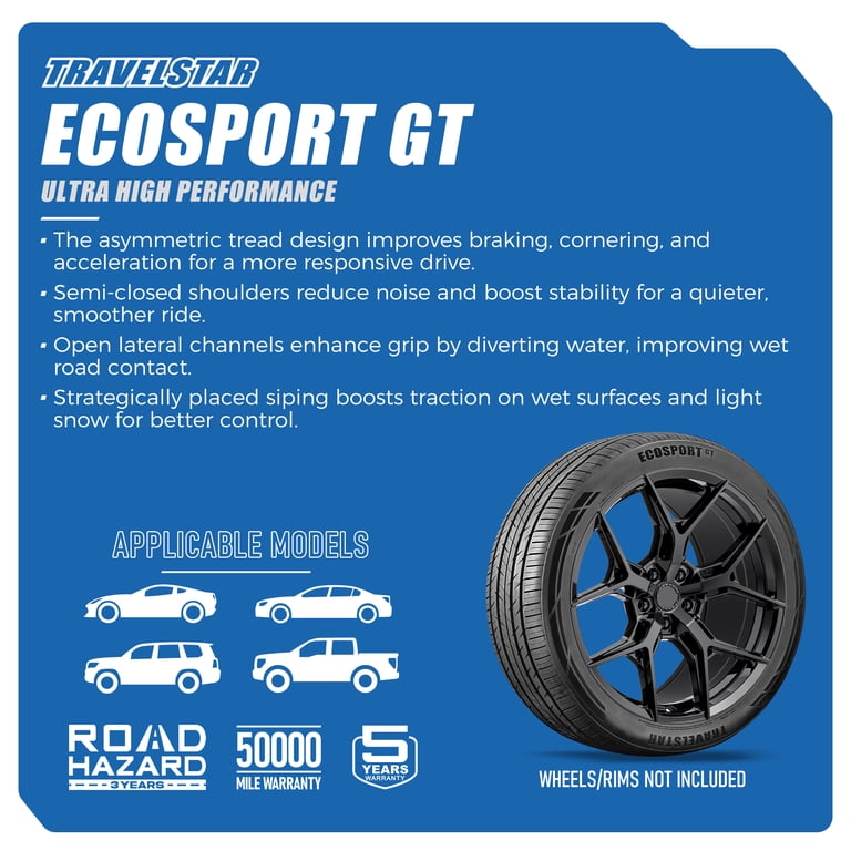 Travelstar, Ecosport GT Ultra High-Performance Tire, 265/35R20