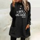 thumbnail image 2 of Gibobby Sudadera Navidad mujer Sudadera informal de manga larga con cuello redondo y estampado de para mujer, Top holgado de felpa con bolsillo(Negro,XG), 2 of 4