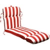 Universal Outdoor Chaise Lounge Cushion, Red, White and Blue Stripe