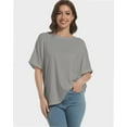 thumbnail image 4 of Women's Casual Short Sleeve T-Shirt, Crew Neck Basic Tee, Soft Comfortable Everyday Top, 4 of 6