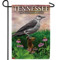 America Forever Tennessee State Garden Flag- 12.5 x 18 inches- Tennessee Northern Mockingbird USA Regional Yard Outdoor Decorative Double Sided Flag