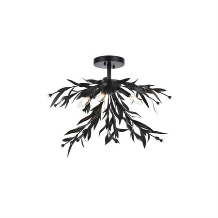 

Priscilla 23 inch flush mount in black