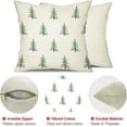 thumbnail image 5 of Christmas Pillow Covers 18x18 inch Christmas Tree Decorative White Throw Pillow Covers Winter Famliy Decoration for Home Couch 040, 5 of 6